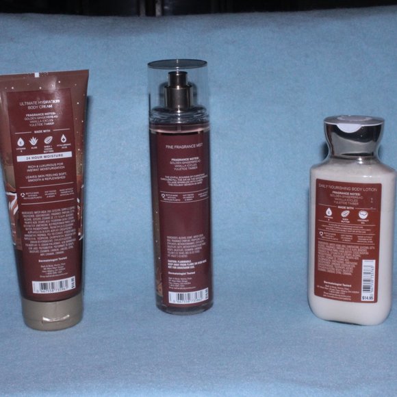 BATH AND BODY WORKS **3 FULL SIZE ITEMS**Jolly Gingerbread Village Fragrance - Picture 2 of 8